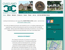 Tablet Screenshot of oaklandcofc.org